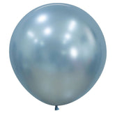Large 60cm Silk Arctic Blue Balloons